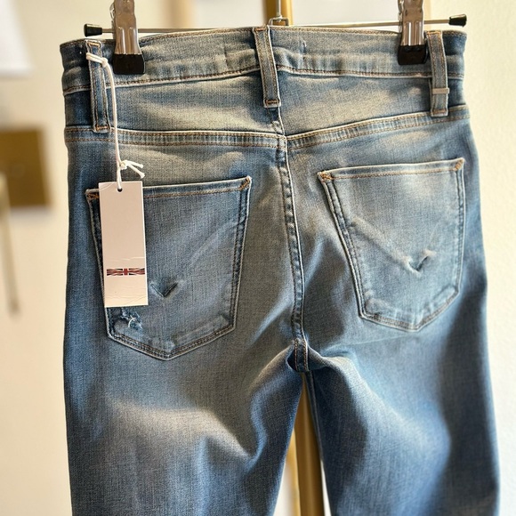 Hudson Mid-Rise Nico Cigarette Straight Ankle Denim Blue Jeans- Size 23 - Picture 4 of 8